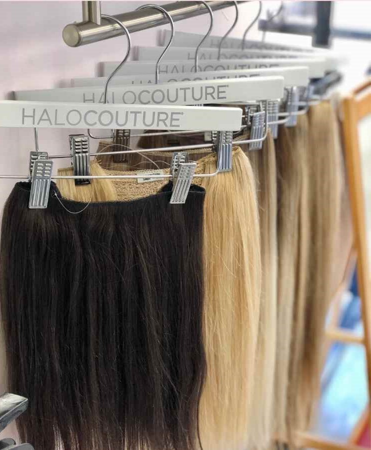 Halo Couture Extensions Hanger (Pack of 10, 20, 50, or 100 Wooden Hangers)