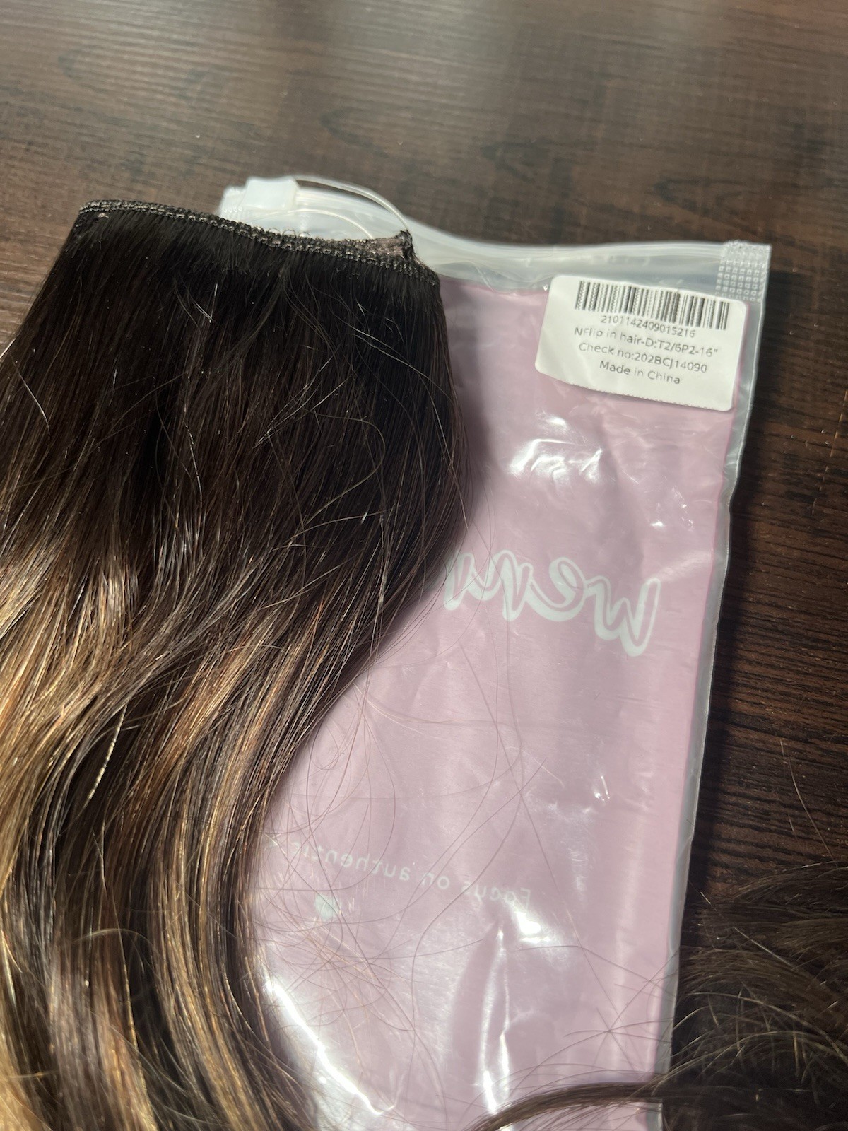 WENNALIFE Wire Hair Extensions Real Human Hair 16 inch 95g Balayage