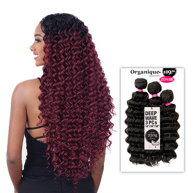 DEEP WAVE 3PCS – SHAKE-N-GO SYNTHETIC MASTERMIX ORGANIQUE WEAVE EXTENSION