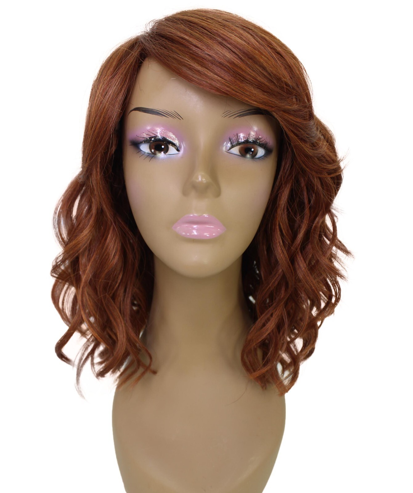 LUXLUXE Madison Straight Layer 14″ Full Wig, Heat Resistant Fiber