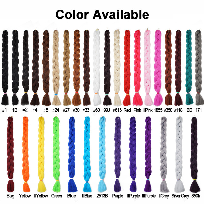 82Inch Synthetic Crochet Braids Box Twist Braids Jumbo Braiding Hair Extensions