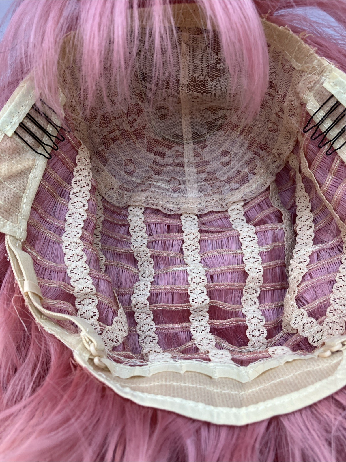 Women’s Synthetic Wig, Pink, 14 in