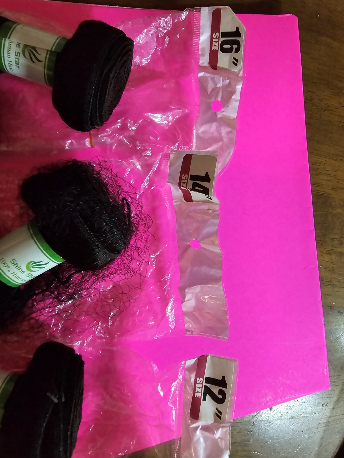 Brazilian Hair Body Wave/Straight/Curly Human Weave Extensions 300g/3Bundle 1B.#