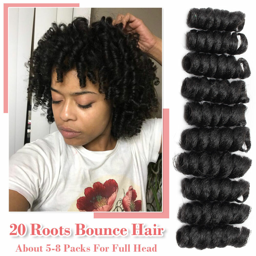 Jamaican Bounce Crochet Braiding Hair Extensions Toni Curls Spring Curly US Hot