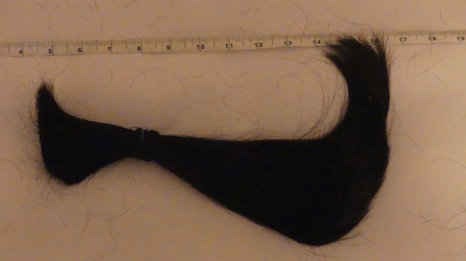 Human Hair Ponytail 13-inch Black Straight Fresh Cut Philippines