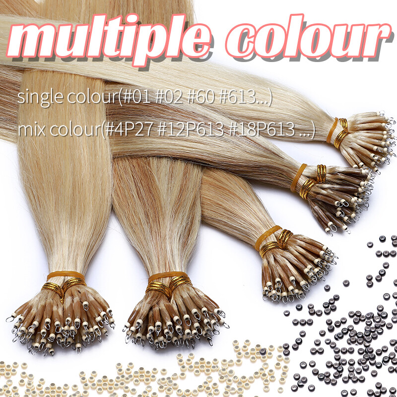 CLEARANCE Nano Ring Extensions 100% Real Remy Human Hair Thick Balayage Ombre