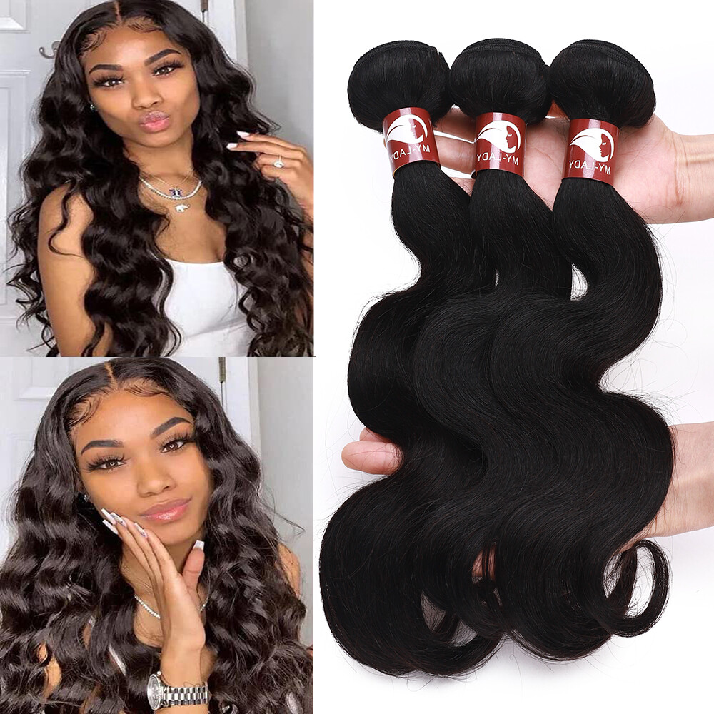 9A Human Hair Bundles Remy Virgin Hair Extensions Straight Body Wave Water Curly