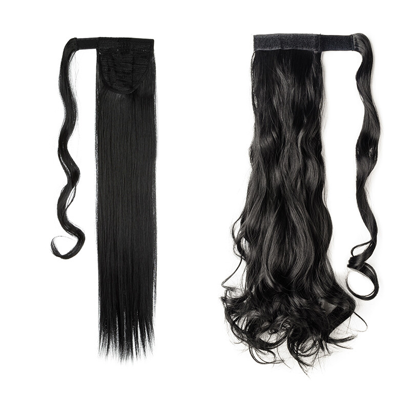Lady Ponytail Real Natural Wrap on Clip in Hair Extension As Human Pony Tail US