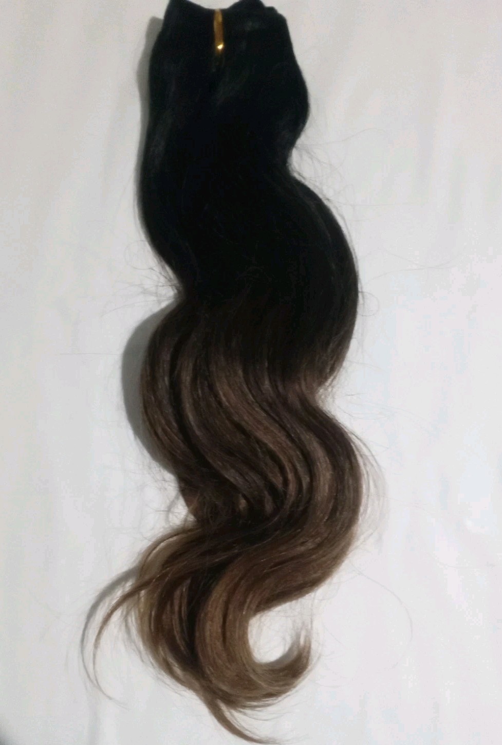 Bellame 120g 16″ Off Black/Mocha Creme Rooted Volume Weft