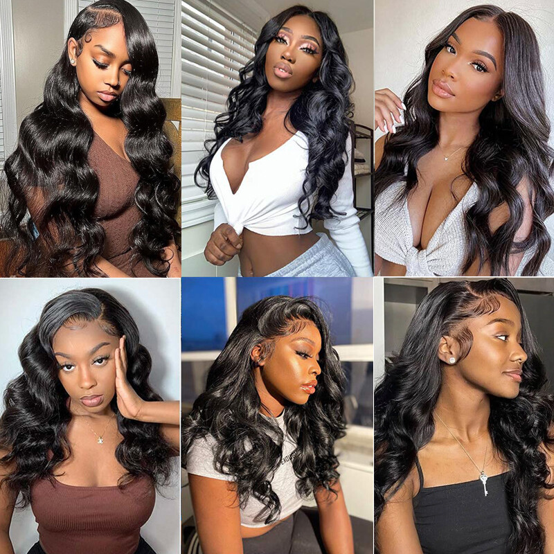 Thick 1-4 Bundles Peruvian Virgin Human Hair Extensions Weave Weft Long 28 30 US