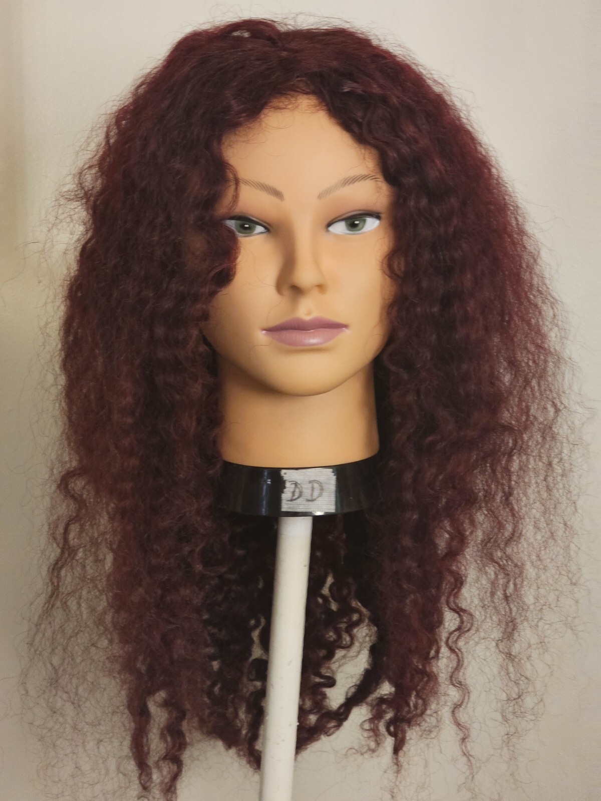 High Quality regular Top Reddish 24″wavy curly 150% Virgin Human Hair Lace Wig