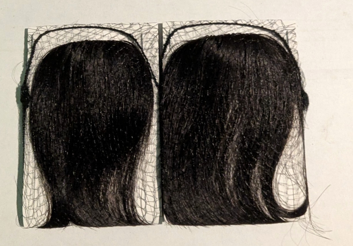 9″ Hair Extensions Color Dark Brown Lot of 2