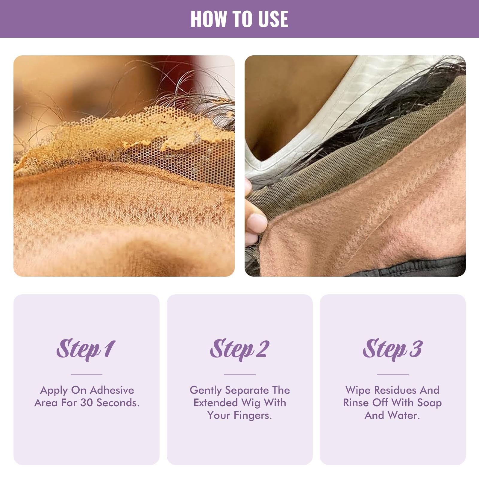Lace Glue Remover for Lace Wigs, Tape in Hair Extensions
