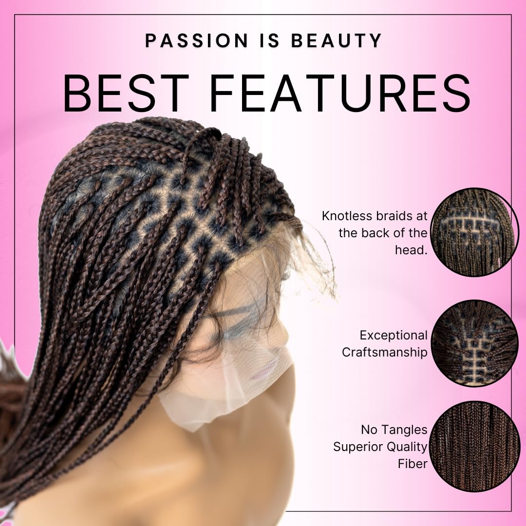 Pib Passion Is Beauty Pib 32 Full Lace Knotless Braid Wig – Braided Wig