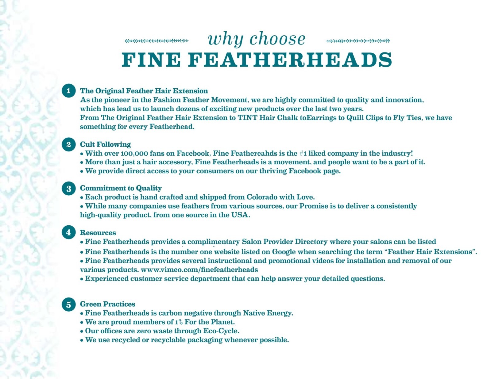FINE FEATHERHEADS – Feather Hair Extensions, ORIGINAL INDUSTRY PIONEER