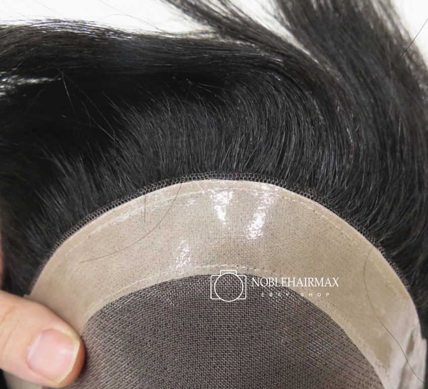 Mens Hairpiece Hair Replacement System Fine Mono Toupee Human Remy Hair Units