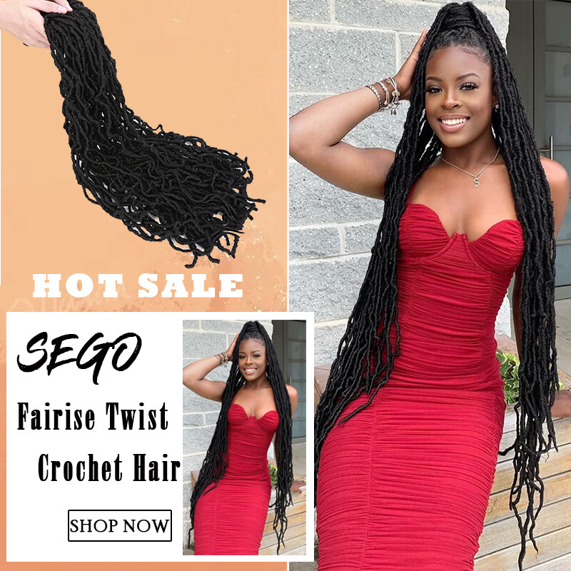 Soft Faux Locs 16-36″ 120 Strands Super Long Goddess Locs Crochet Hair Natural