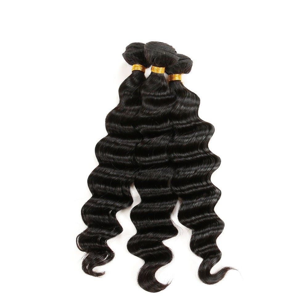 Brazilian Virgin Hair Loose Wave 3 Bundles 8″10″12″ With 10″ 4 by 4 Lace Closure