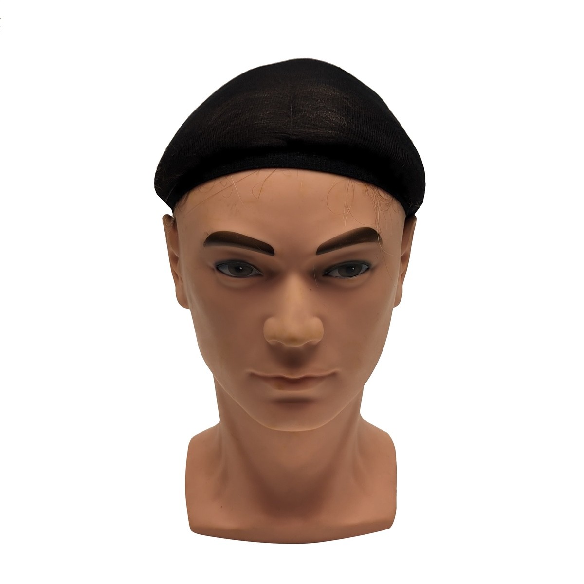 Stocking Cap Black Nylon Hair Wig Head Band Grip Liner Cosplay Halloween Costume