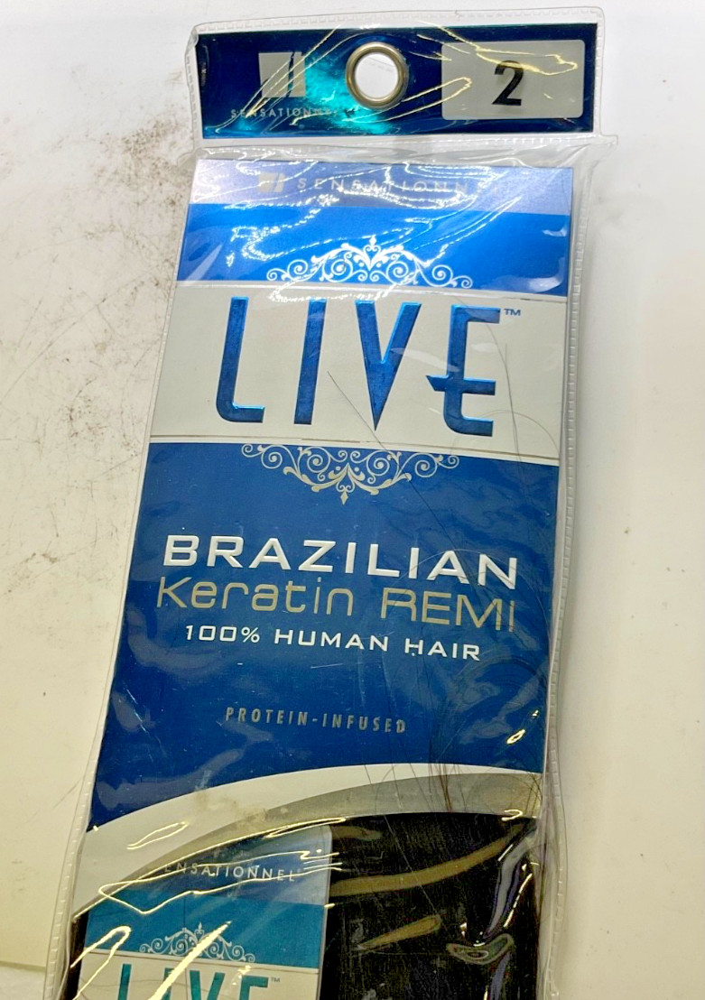 Sensationnel LIVE Brazilian Keratin Remi 100% Human Hair Yaki 10″ Color 2