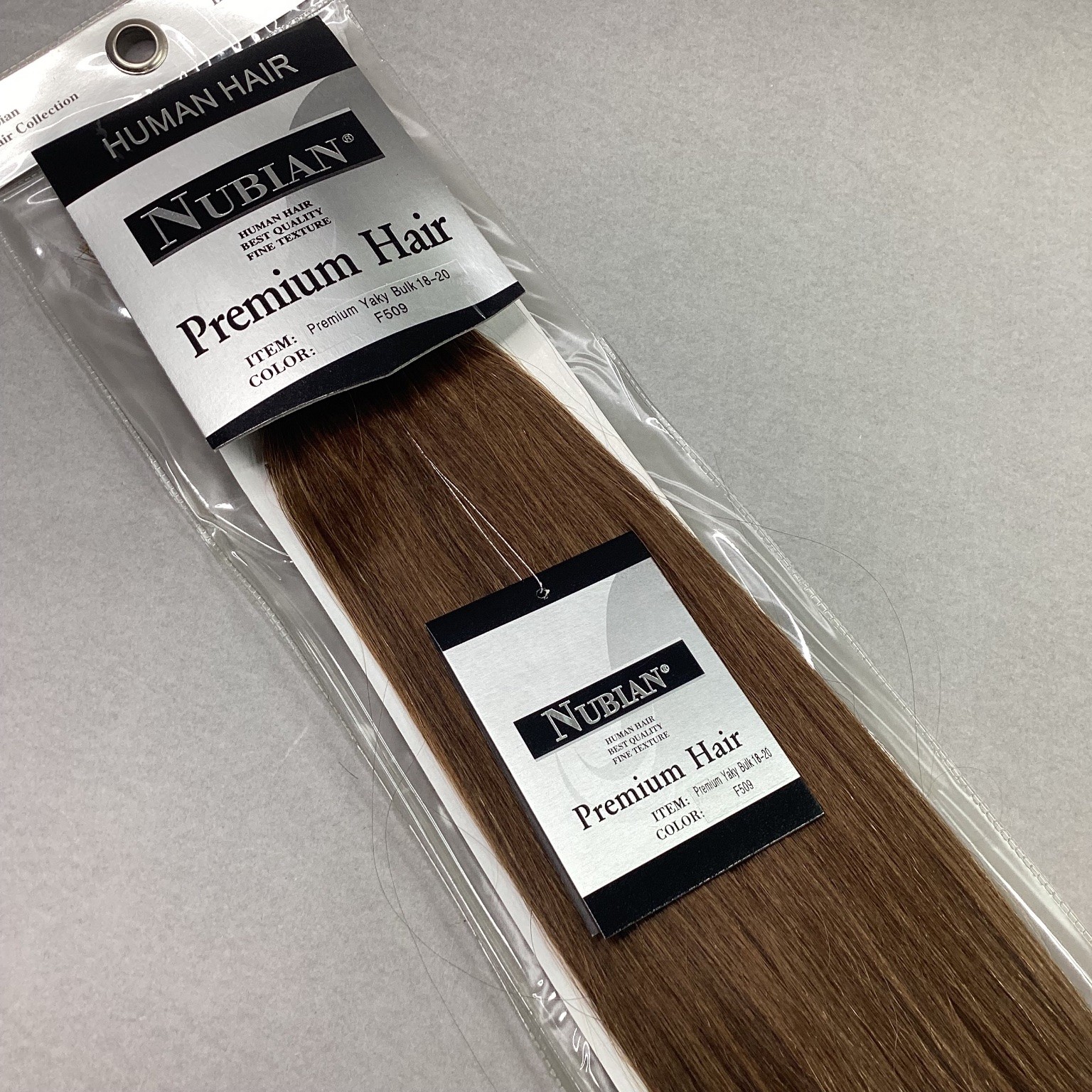 NUBIAN Premium Yaky Bulk Human Hair Extensions F509 18-20″ Braiding Weaving