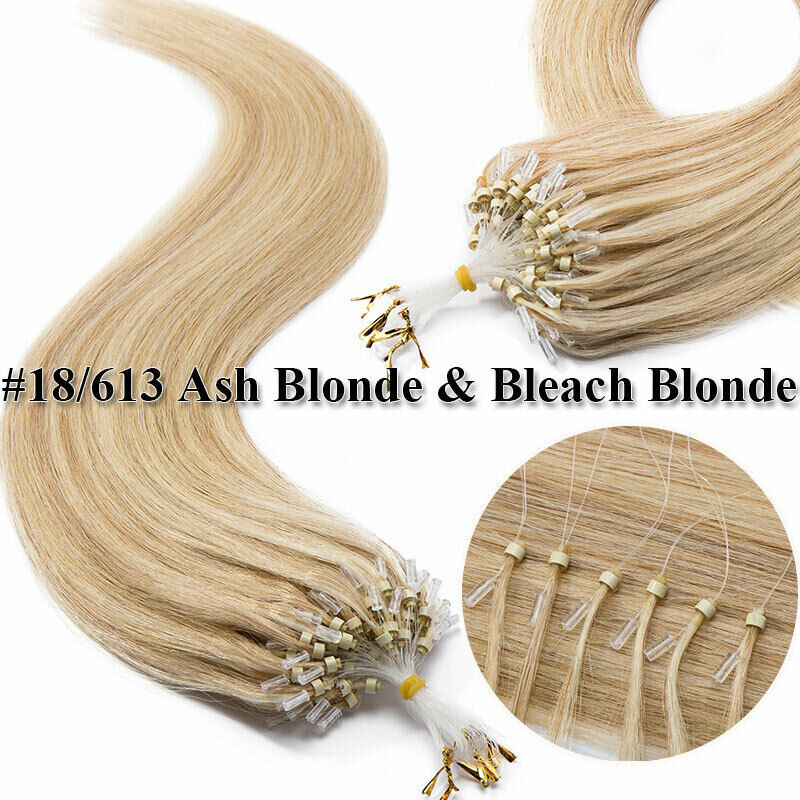 Micro Links Human Hair Extensions Micro loop Bead Remy Russian Straight Hair200g