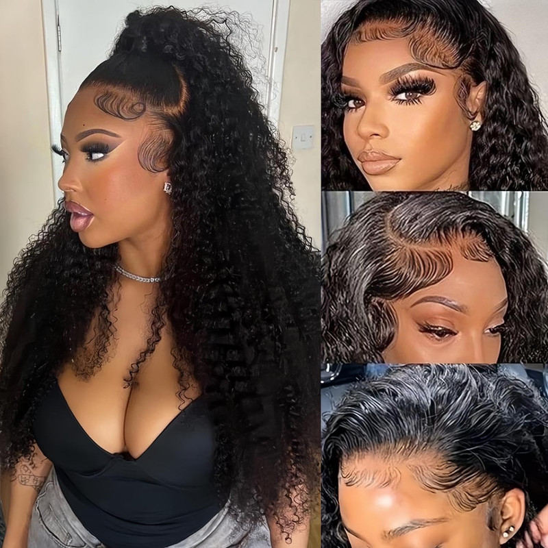 Segsavor 180 Density Wear And Go Glueless Wigs Human Hair Pre Plucked Pre Cut