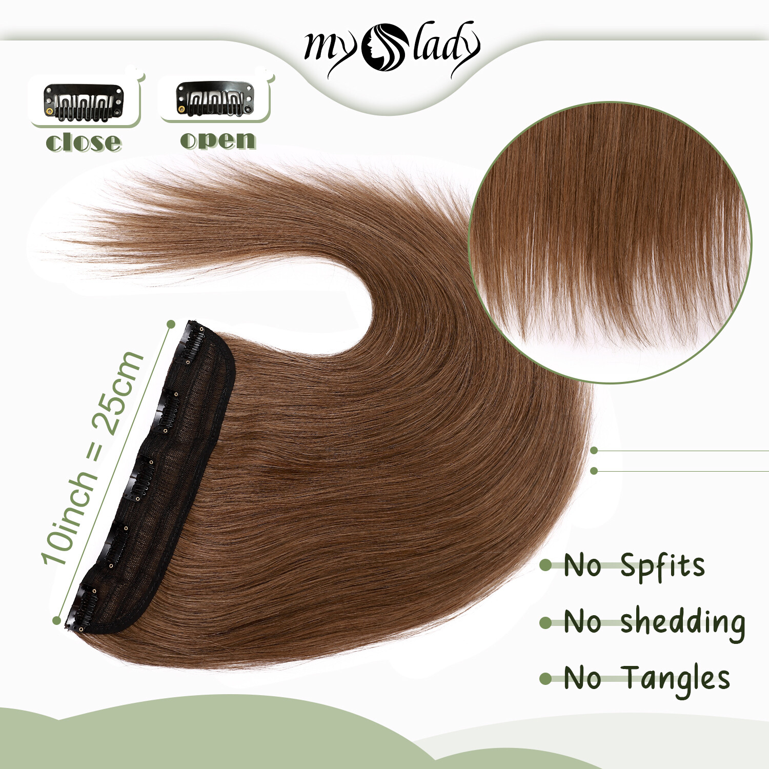 Russian Real Remy Hair One Piece Clip in Human Hair Extensions 3/4 Full Head USA