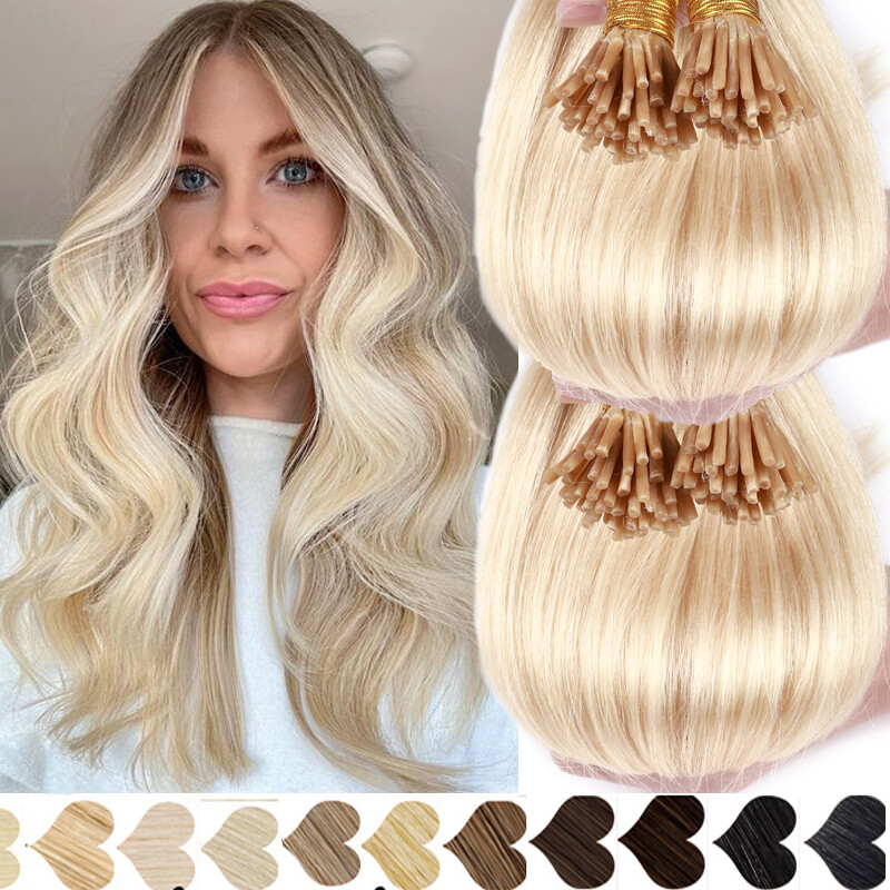I-Tip Stick 100% Remy Human Hair Extensions Pre Bonded Keratin Fusion Thick 150g