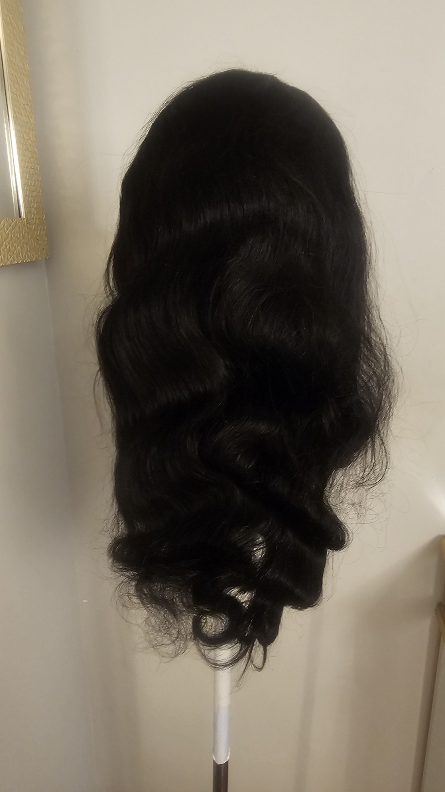 High Quality natural 24 ” straight 100% Virgin Human Hair Lace closure Wig.