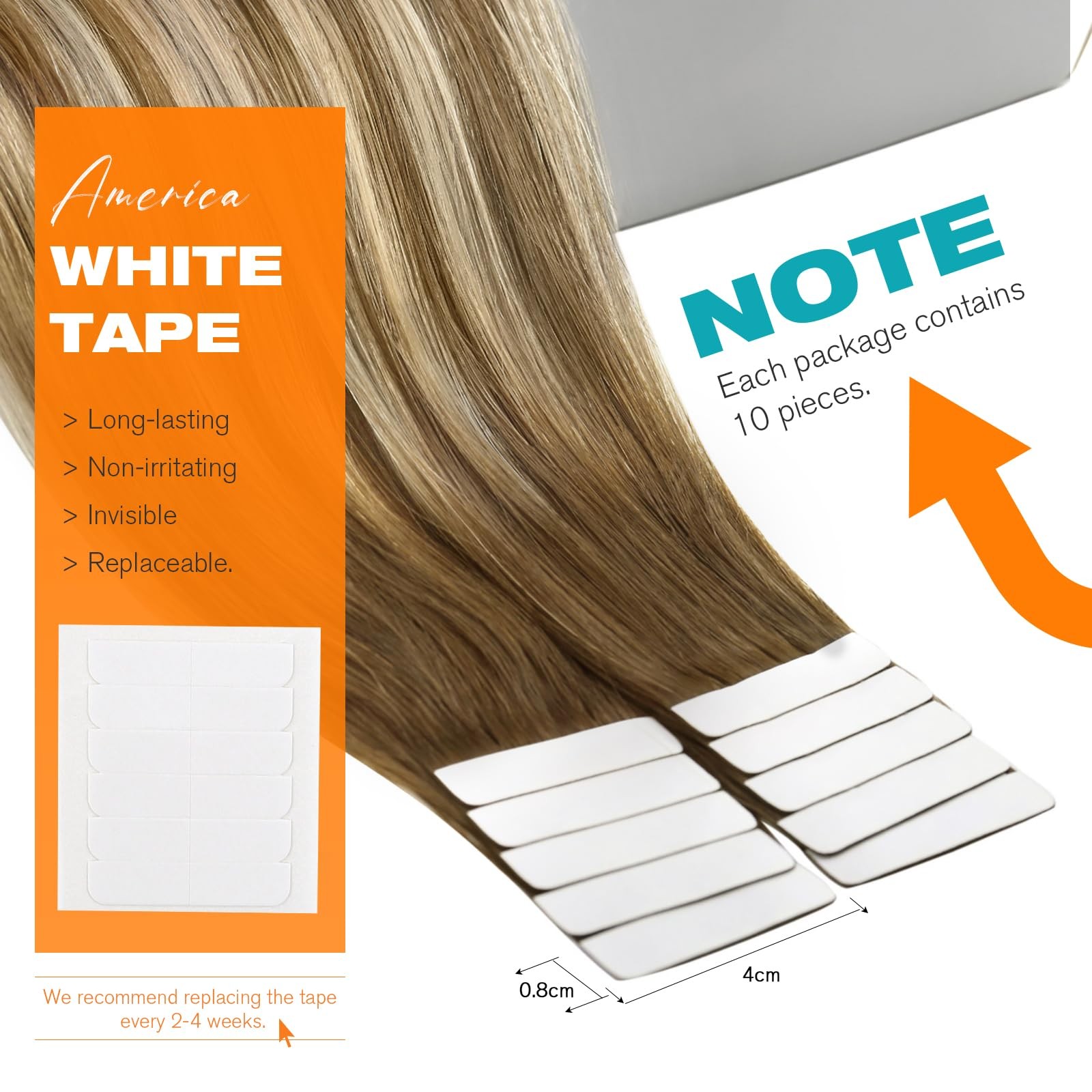Tape in Hair Extensions 12 Inch 20g Brown Balayage Blonde – Quick Installation