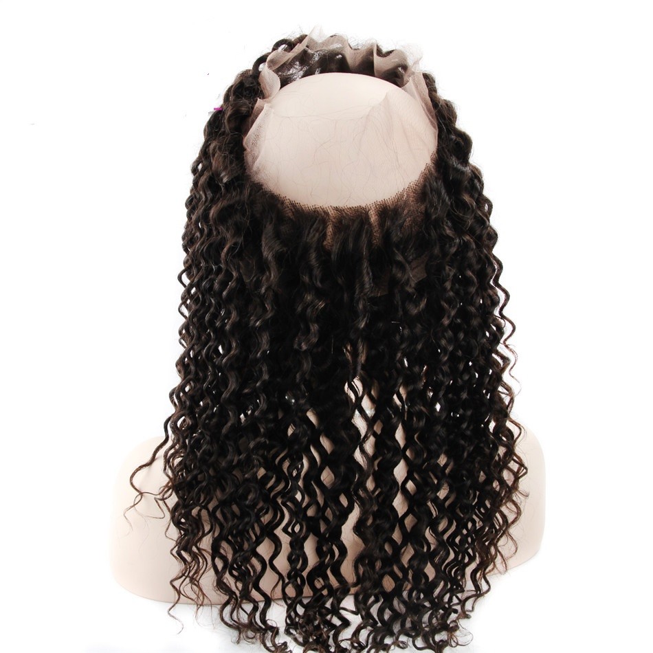 360 Deep Wave Lace Closure Virgin Human Hair 22″x4″x”2″ (10″-20″)