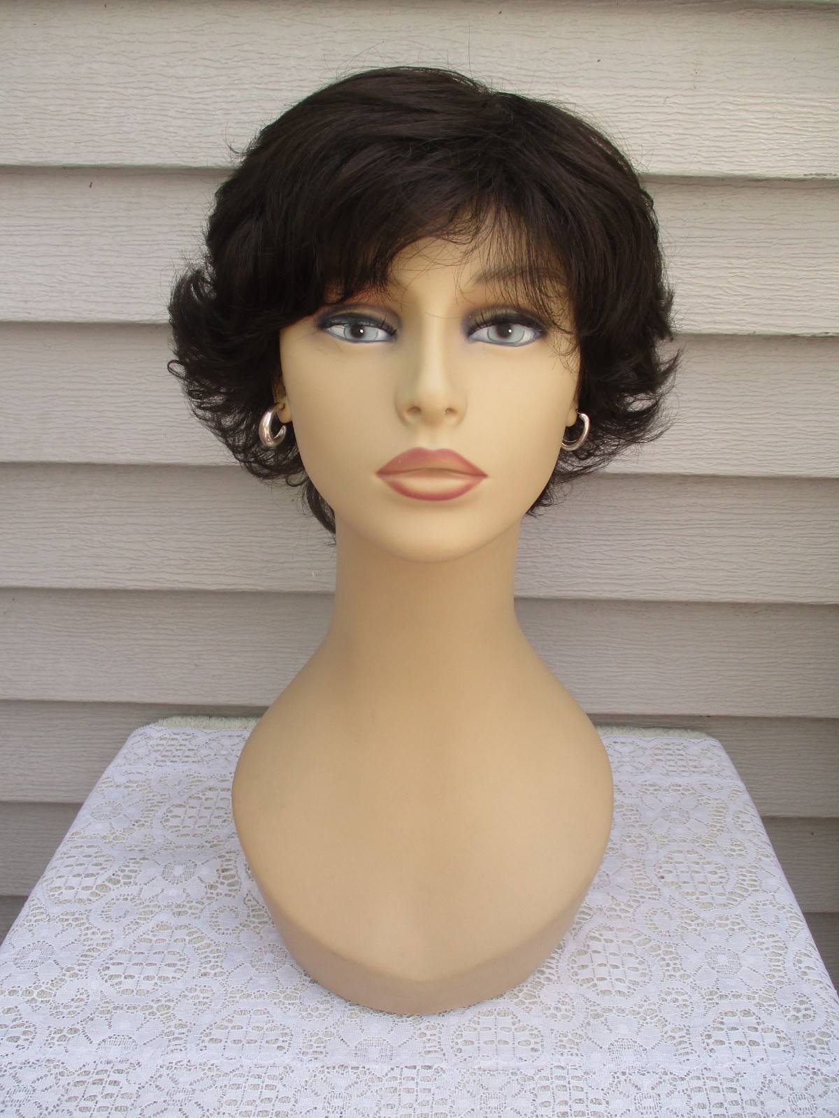 Paula Young Wig CAROLINE Color #4 DARK BROWN Short Style