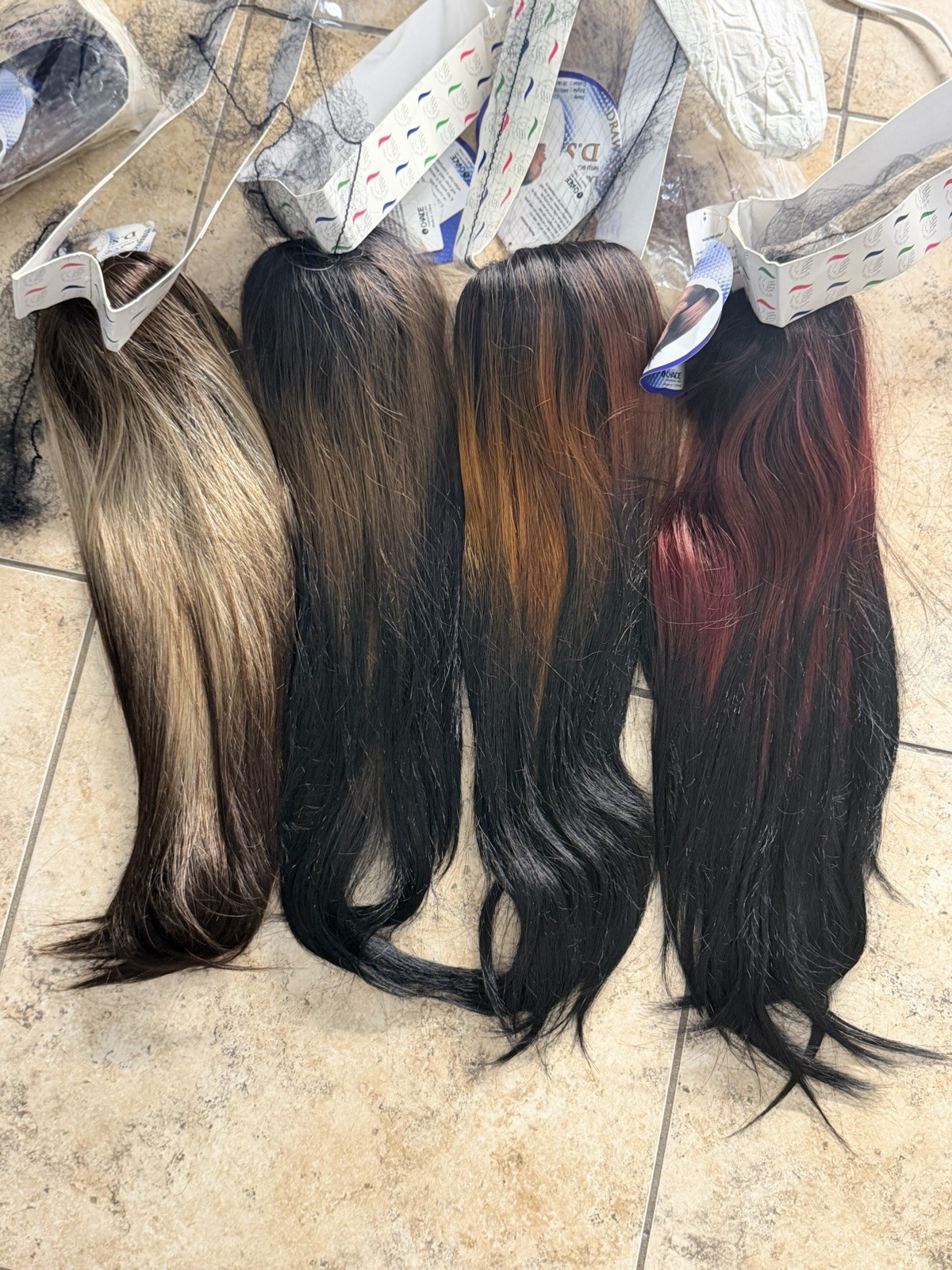 Clip-In Curly Hairpieces for Women Layered Colored Brown Blonde Black Auburn Red