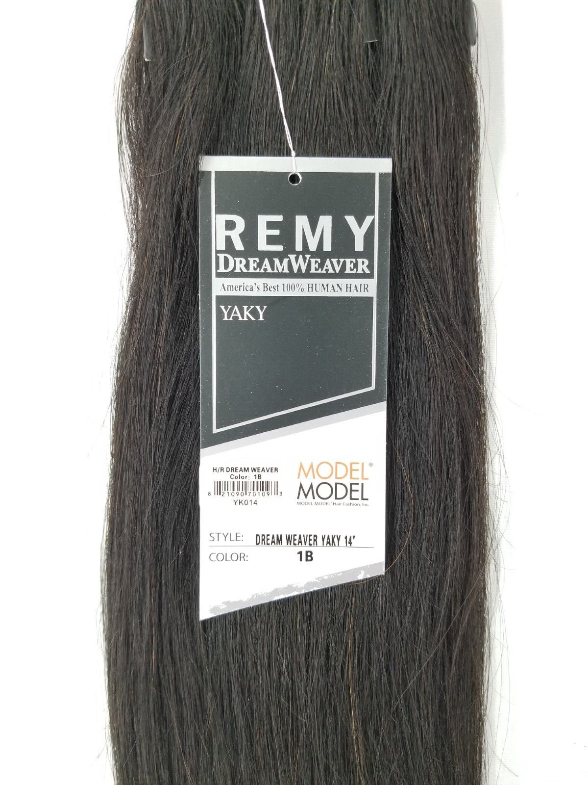 2 Packs ModelModel Remy Dreamweaver 100% Human Hair Extension 14″~Off Black