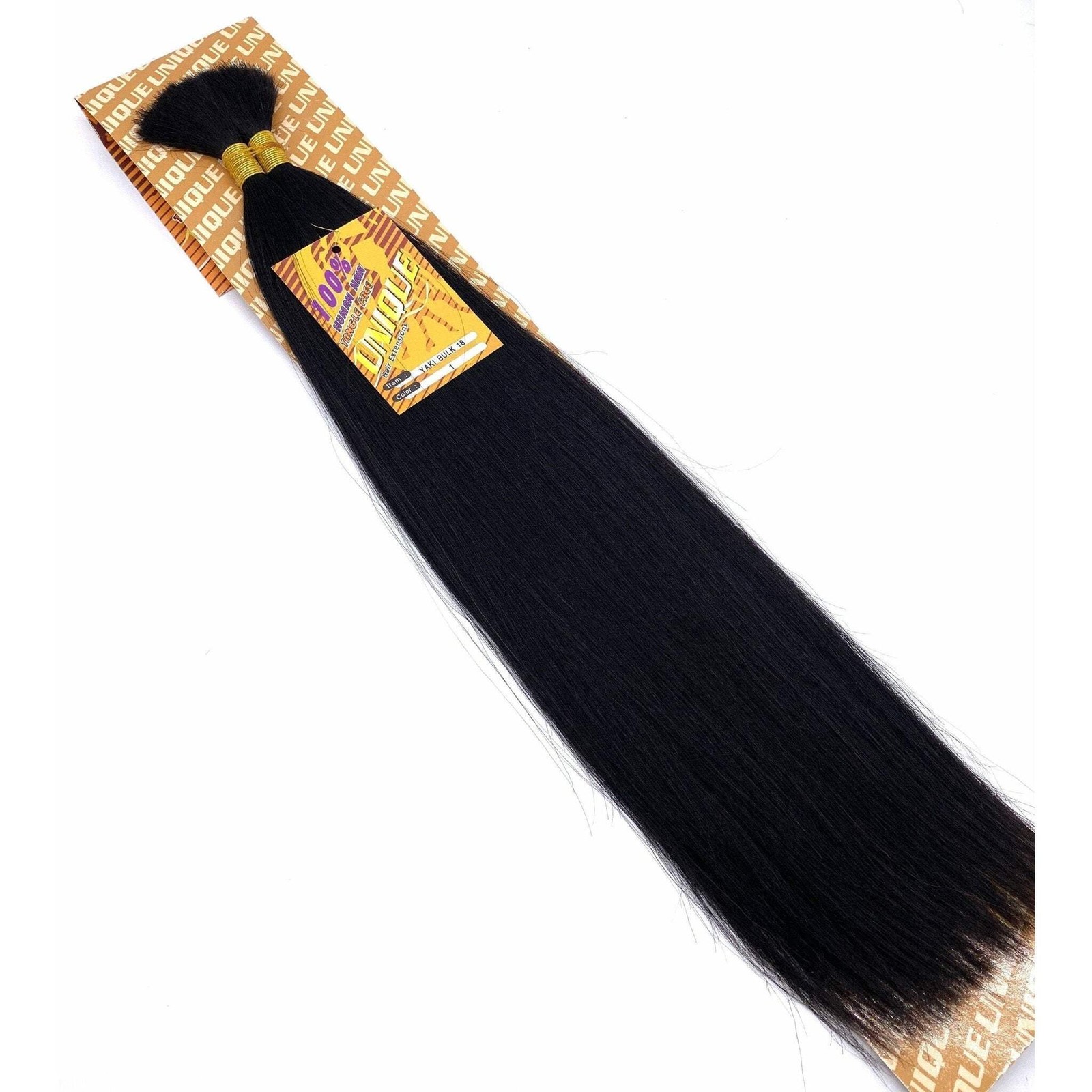 Unique’s Yaki Bulk / 100% Human Hair 16″