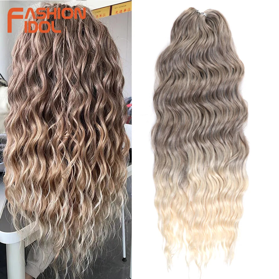 Anna Hair Synthetic Loose Deep Wave Braiding Hair Extensions 24 Inch Water Wave