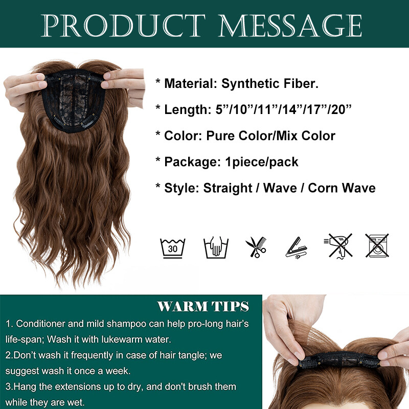 Clip in Hairpiece 5″-20″ Topper Hair Toupee Natural AS HUMAN Silk Base Toupee US