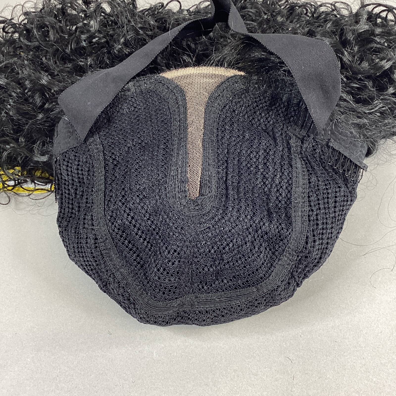 Damaris Long Curly #1 Jet Black Premium Synthetic Lace Part Wig