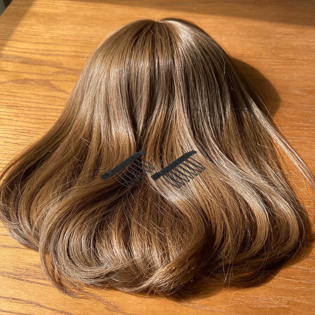 40Pcs Black Wig Comb Clips for Styling and Maintaining Wigs with Sturdy Grip