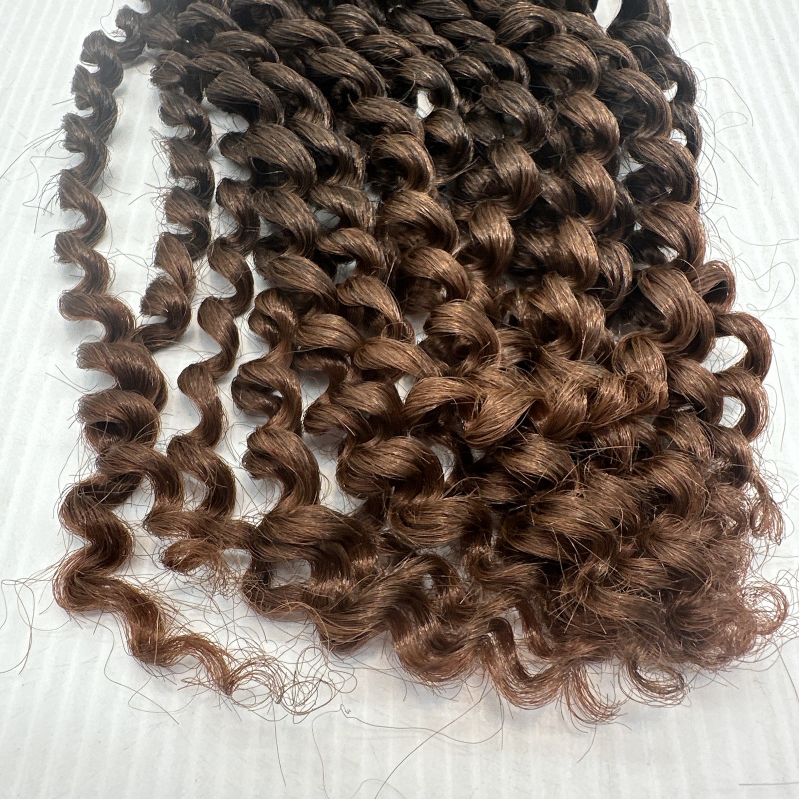5 Packs Twist Crochet Hair 12 Inch Pre Looped Brown/ Dark Brown Synthetic {NN}