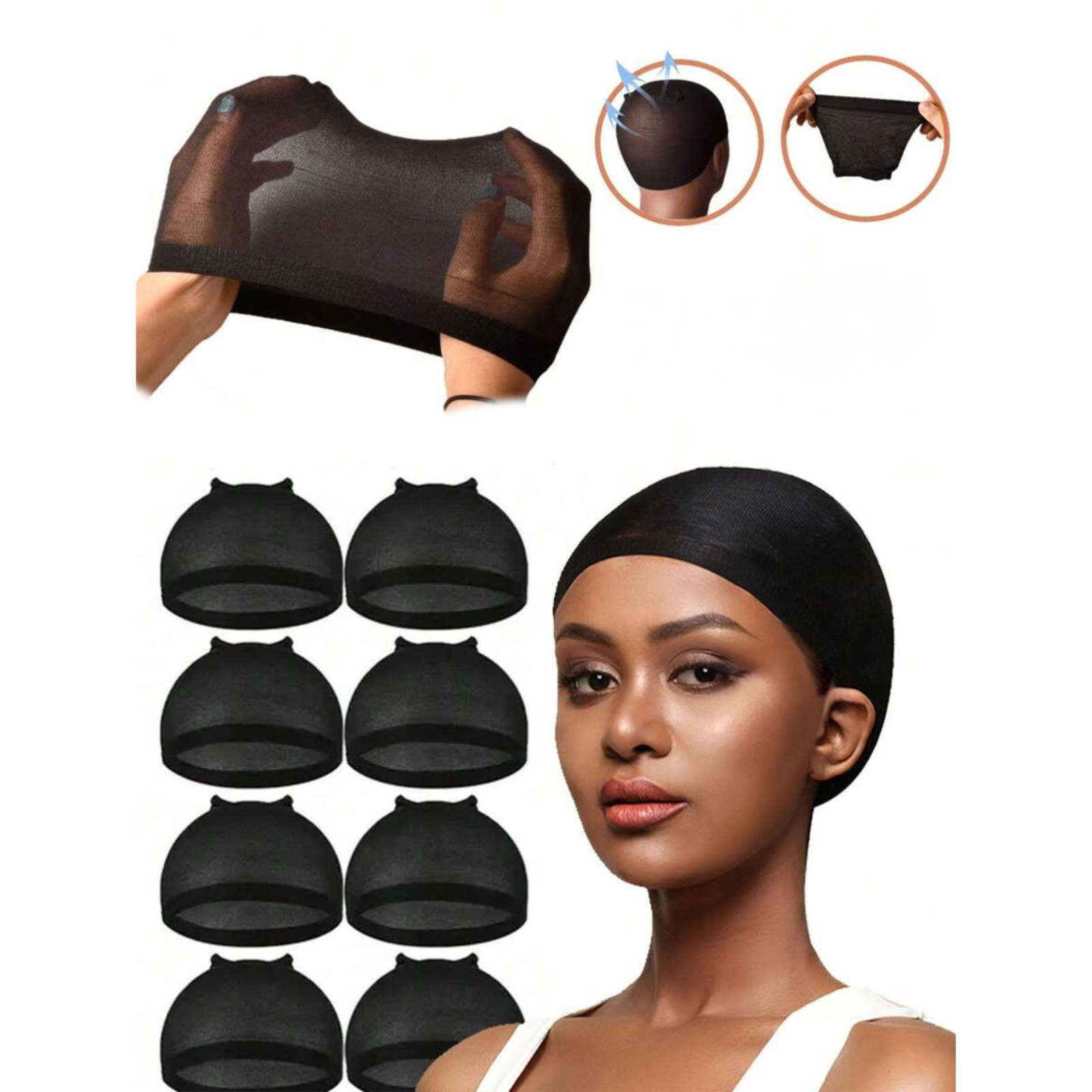 Wig Caps 5/10pc Hair Wig Caps Stocking Caps Stretch Mesh Dome Wig Caps For Women