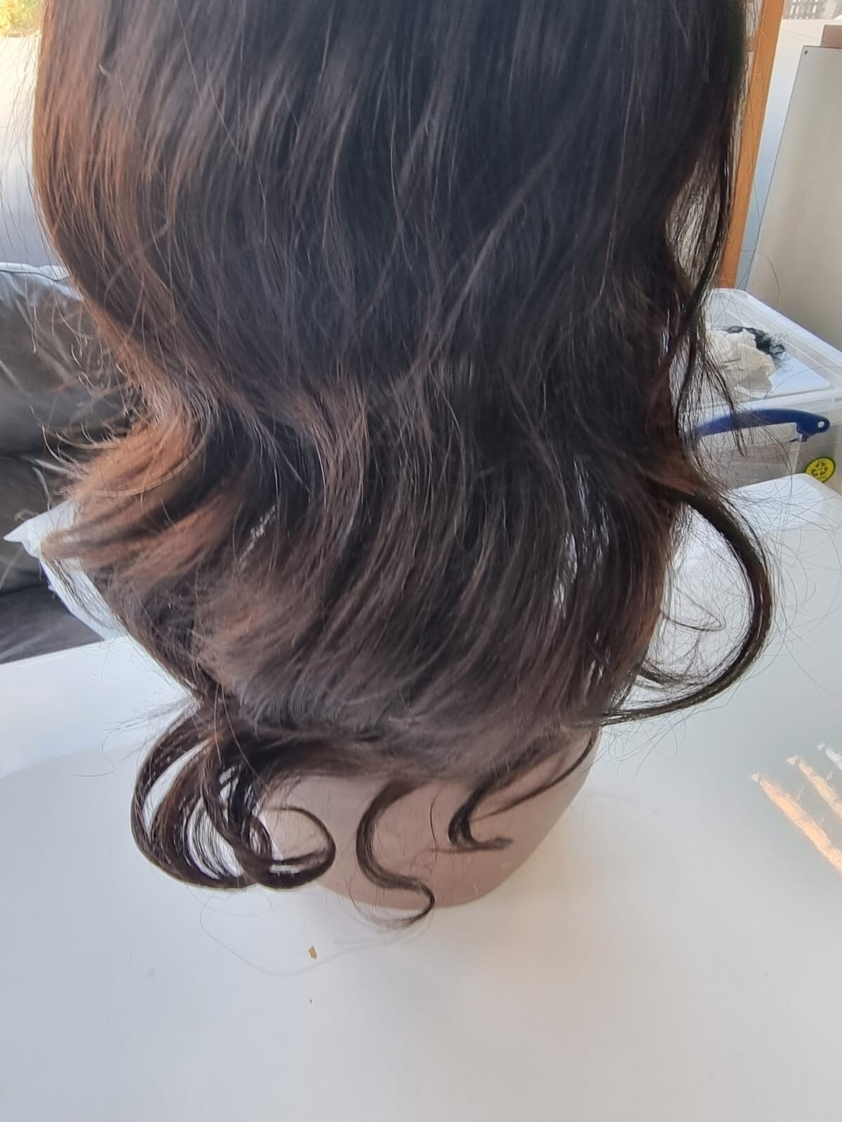 14″SILK BASE TOP BRAZILIAN GLUELESS FULL LACE WIG BODY WAVE 1B# 150% DENSITY 1b#