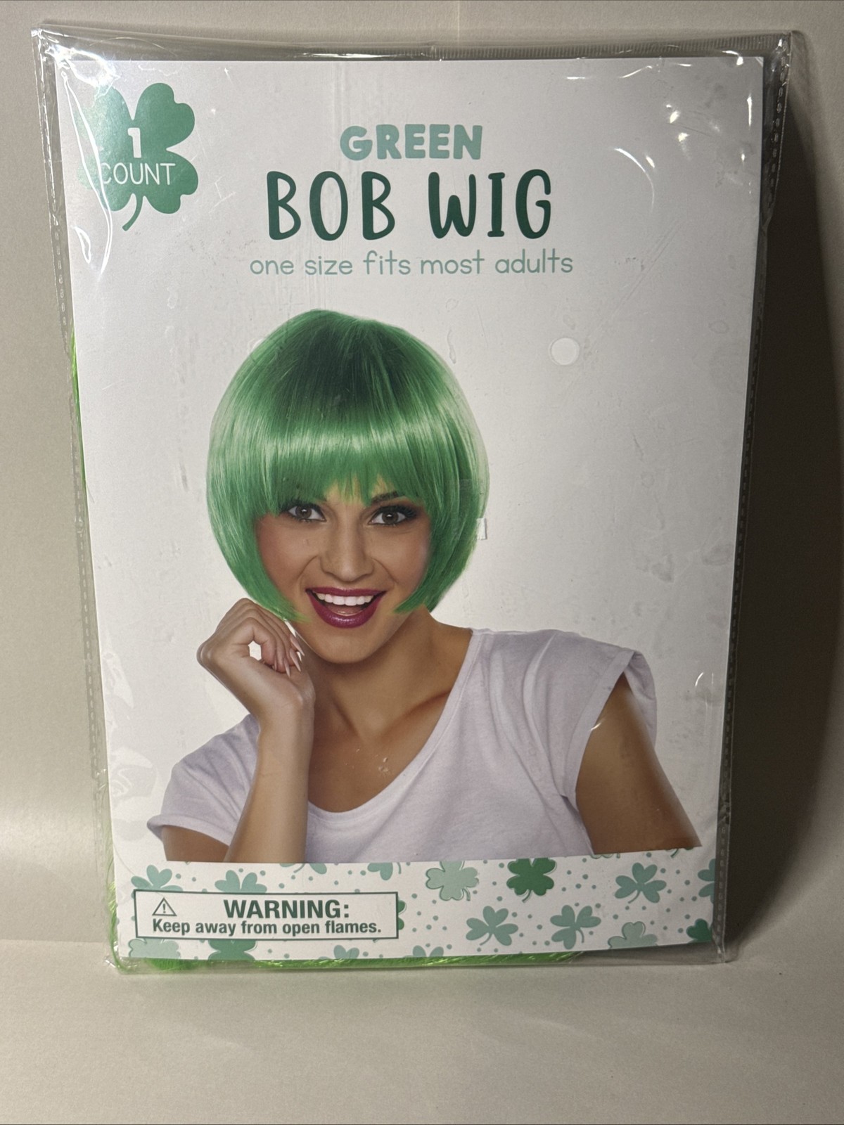 Green Bob Wig One Size fits Most Brand new