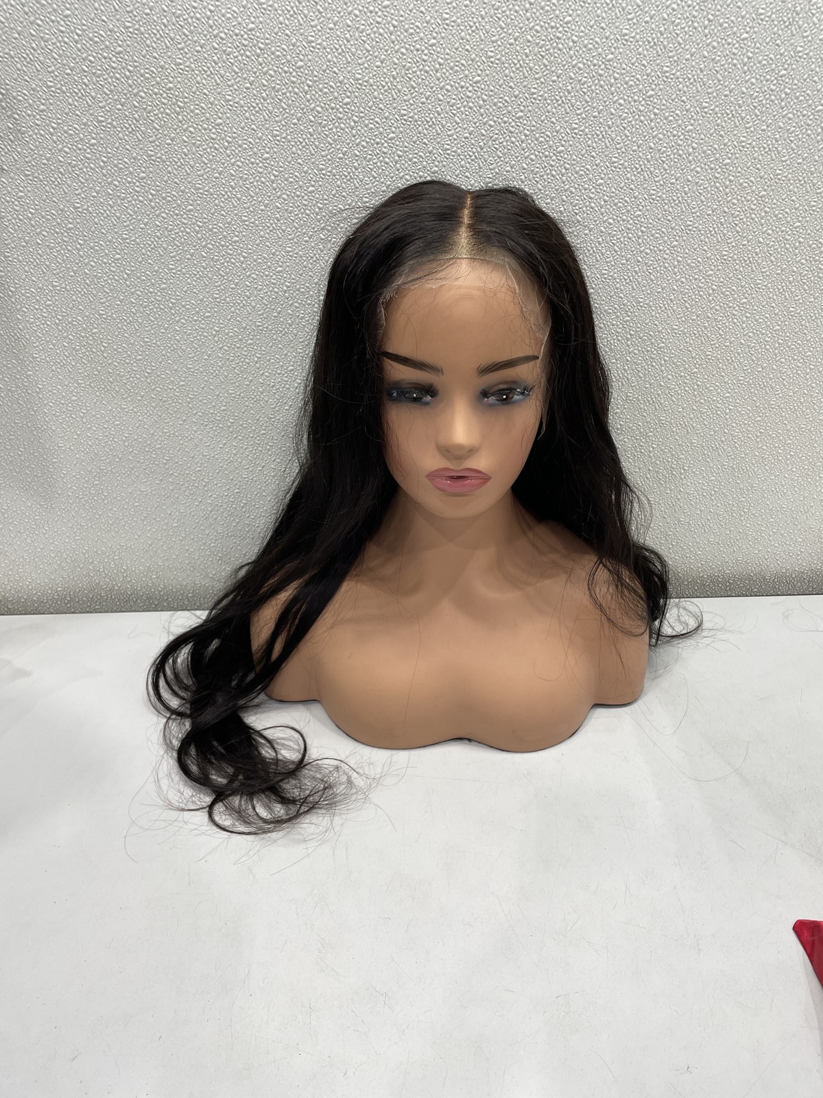 Wowangel Natural Black Human Hair 250% Density Lace Front Wig, 30″