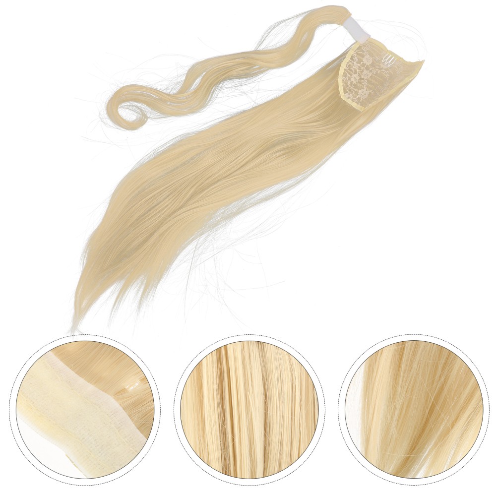 High Temperature Fiber Long Straight Ponytail Hair Extensions