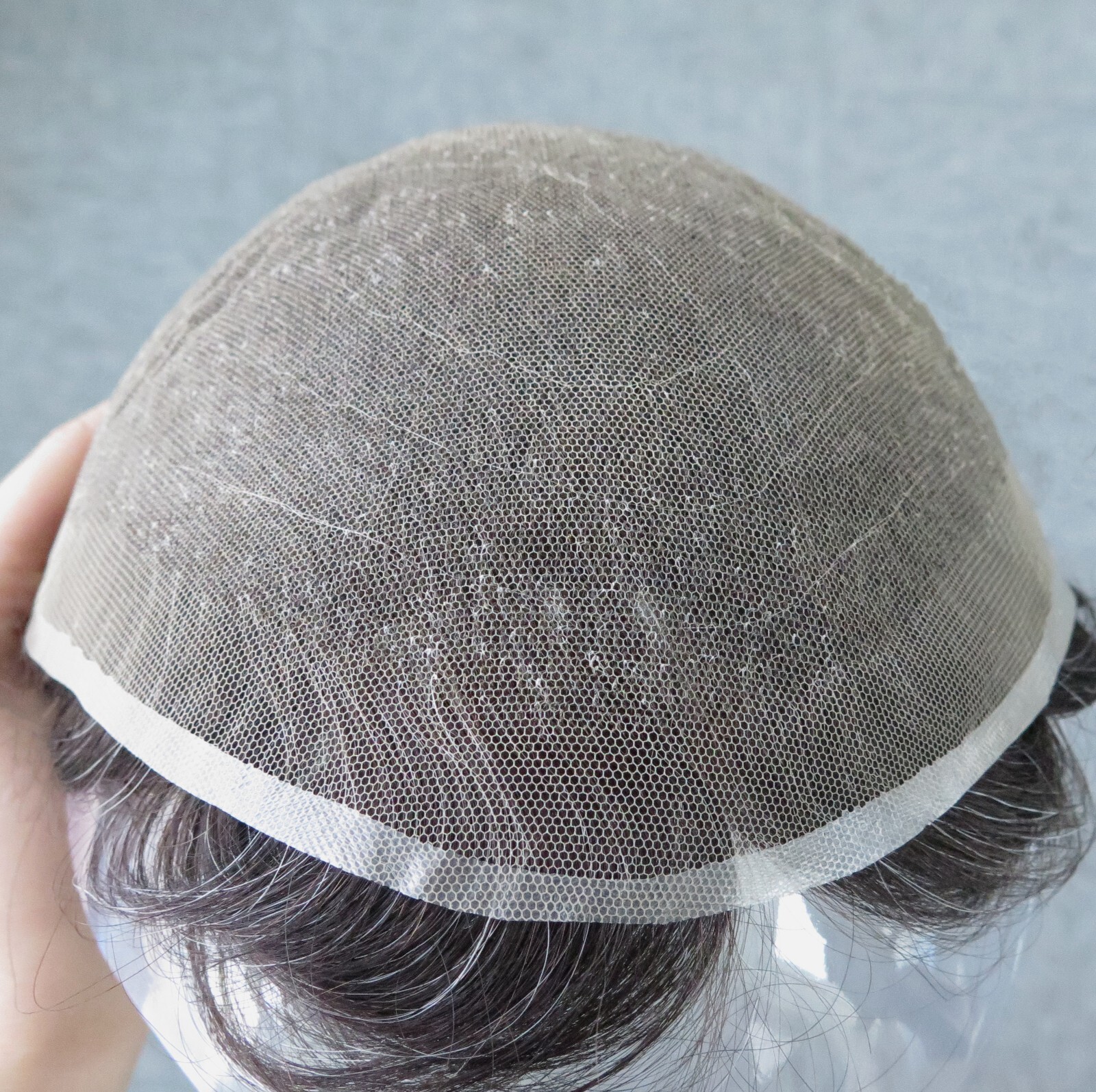 Swiss Lace Toupee For Men Human Hair Replecement System Hairpiece Hair Colored