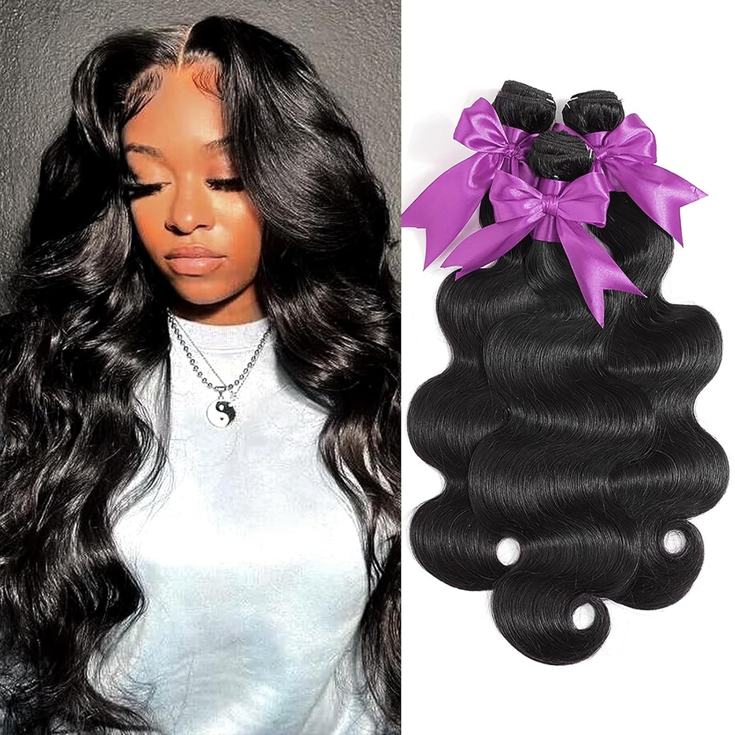 12A Human Hair Bundles 16 18 20 Inch Body Wave Bundles Human Hair 100% Unproc…