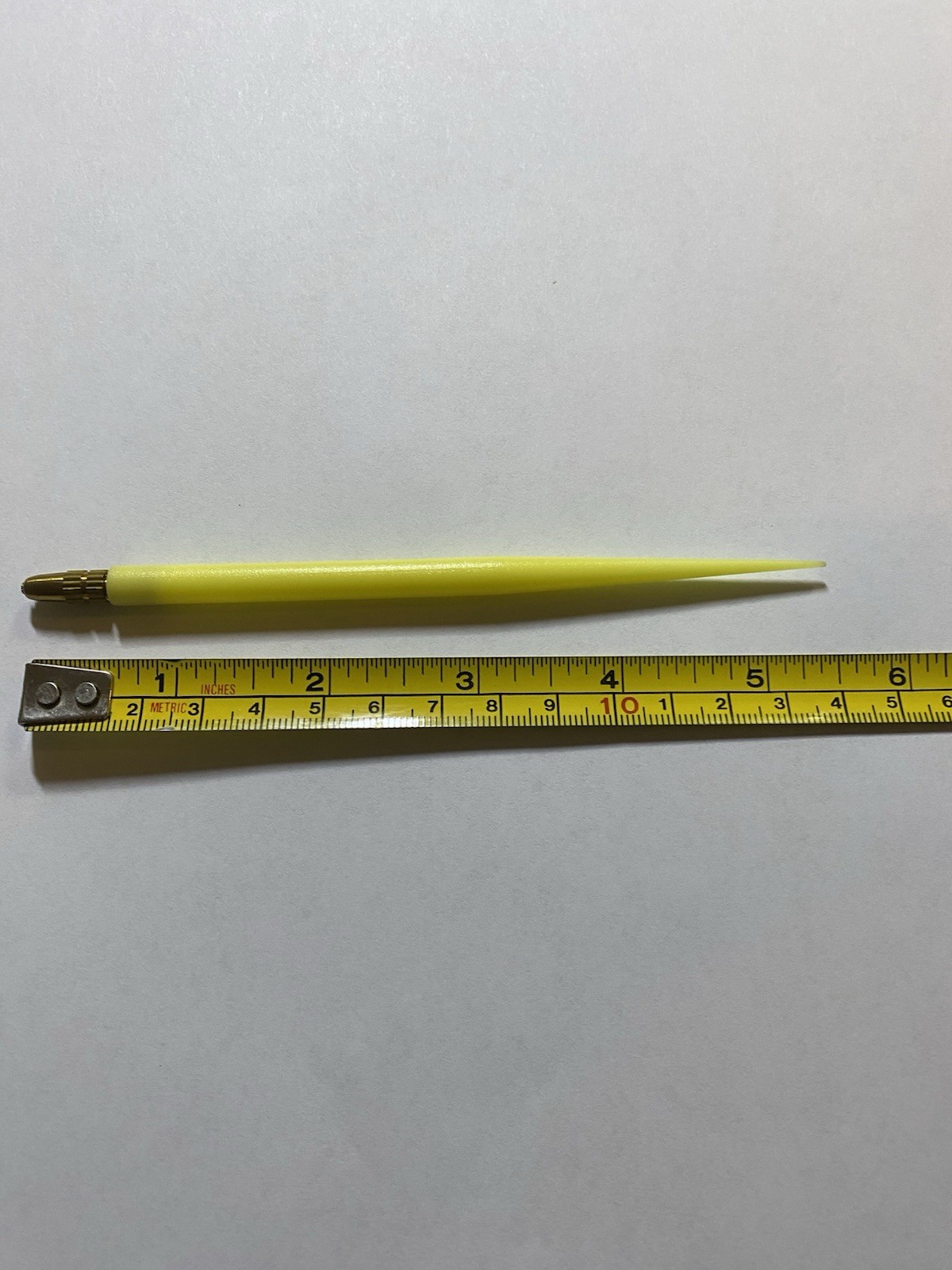 Ventilating Needle Holder ONLY for Making Wigs Crochet Hook Hand Tied Yellow