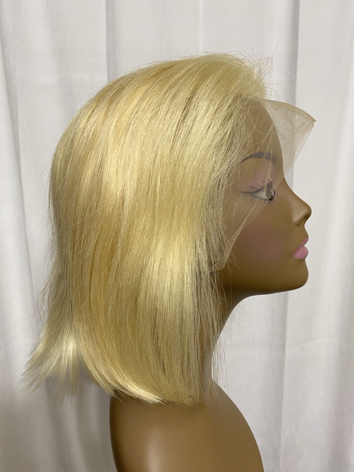UNice 10 Inch Wig 613 Blonde 13×4 HD Lace Front Human Hair 180% Density Glueless